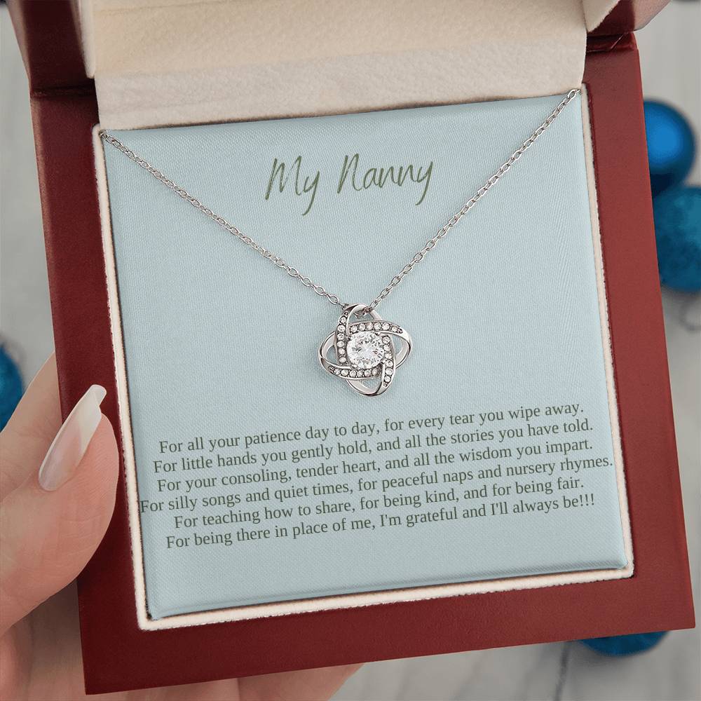 My Nanny | I Am Grateful And I'll Always Be | Professional Pendant Necklace
