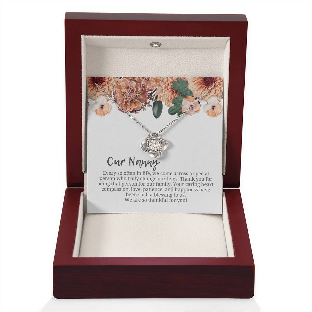 Our Nanny | We Are Thankful For You | Professional Necklace Gift
