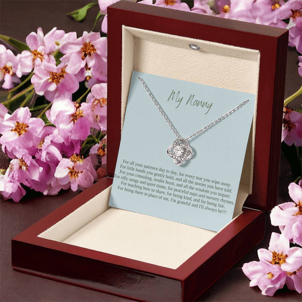 My Nanny | I Am Grateful And I'll Always Be | Professional Pendant Necklace