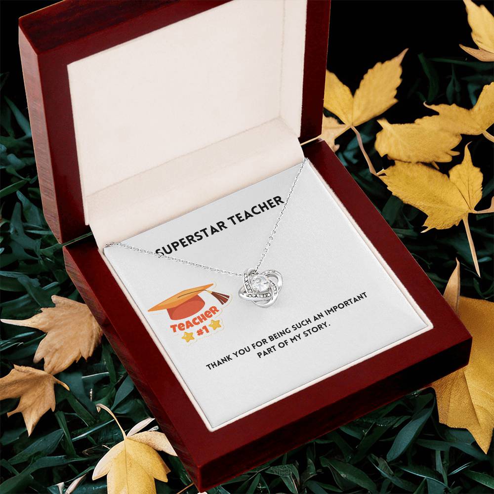 Superstar Teacher | Thank You | Pendant Necklace