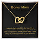 Bonus Mom | I Appreciate All You Do For Us | Heart Pendant Necklace