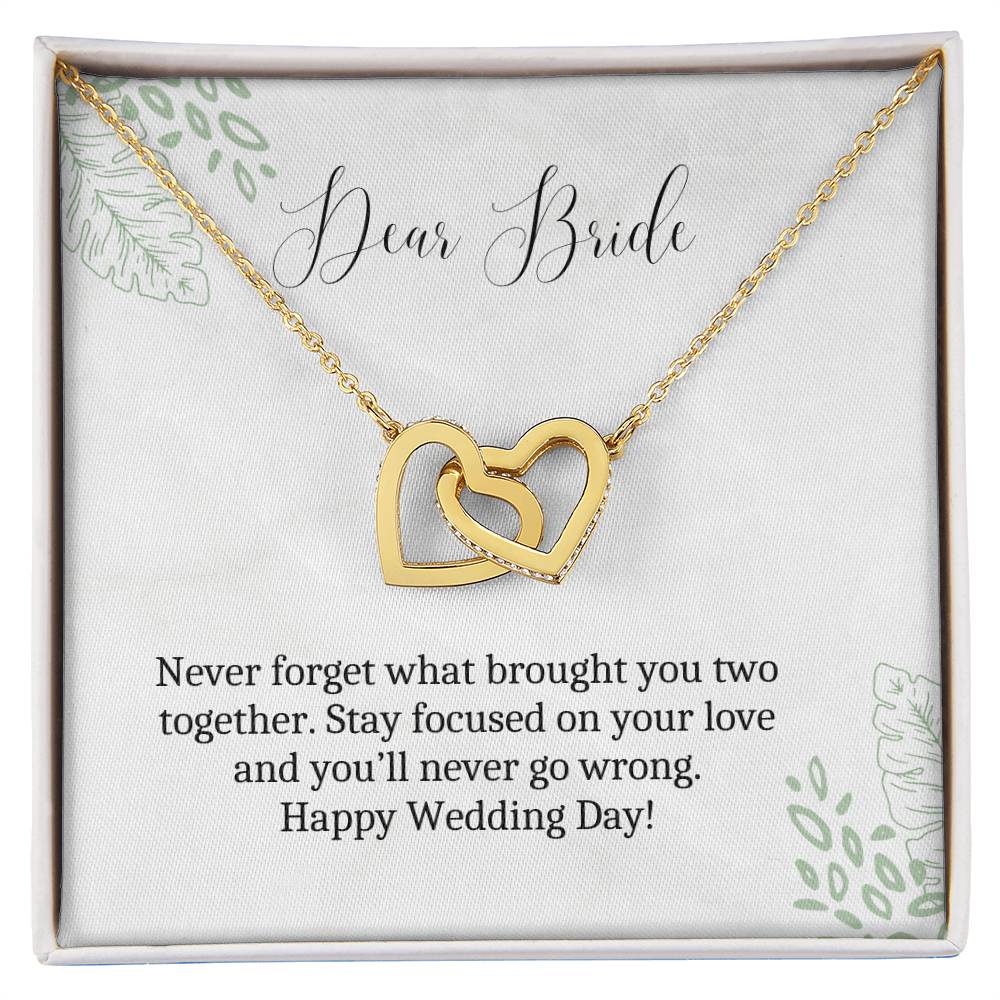 Dear Bride | Stay Focused On Your Love | Heart Pendant Necklace