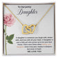 To Our Pretty Daughter | We Love You | Love Pendant Necklace