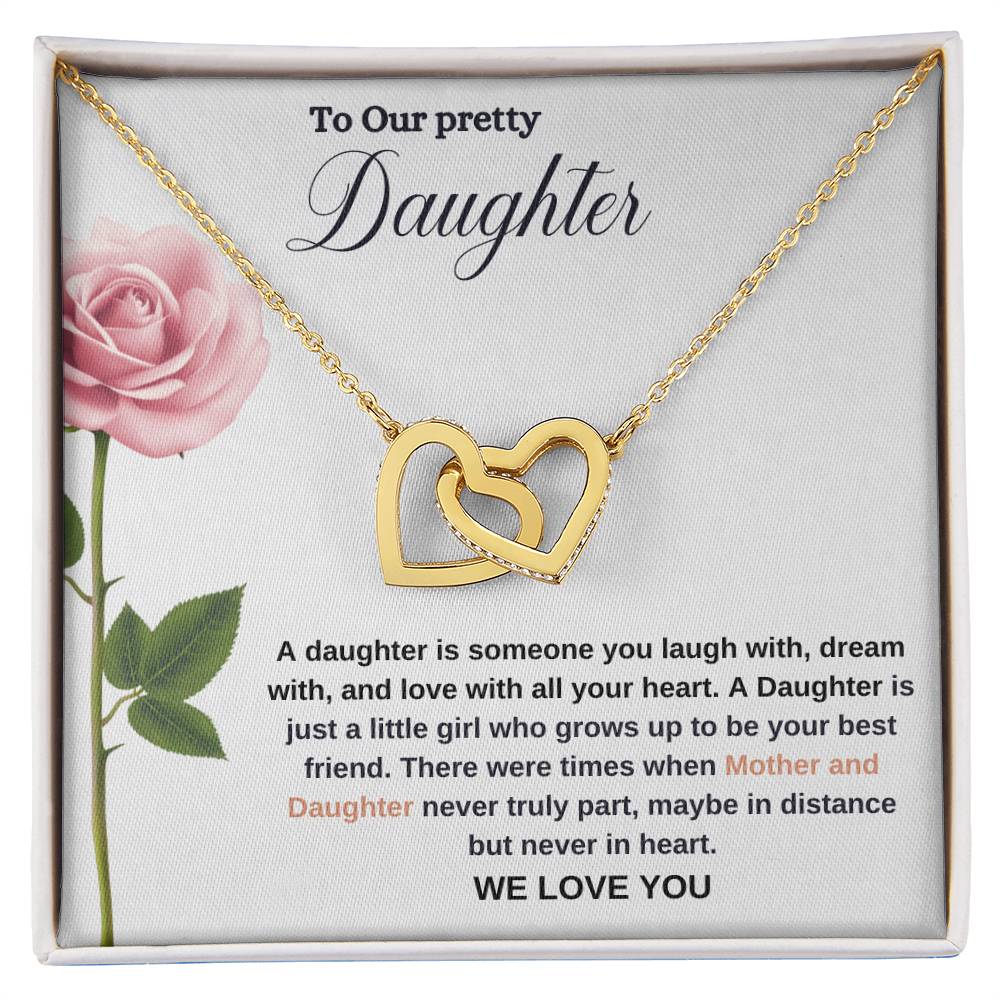 To Our Pretty Daughter | We Love You | Love Pendant Necklace