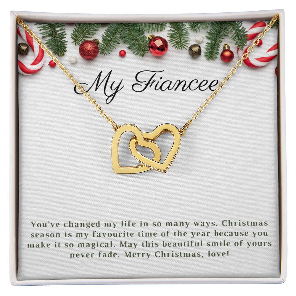 My Fiancee | Merry Christmas | Love Pendant Necklace