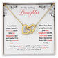 To My Darling Daughter| I Can't Imagine My Life Without You | Pendant Necklace