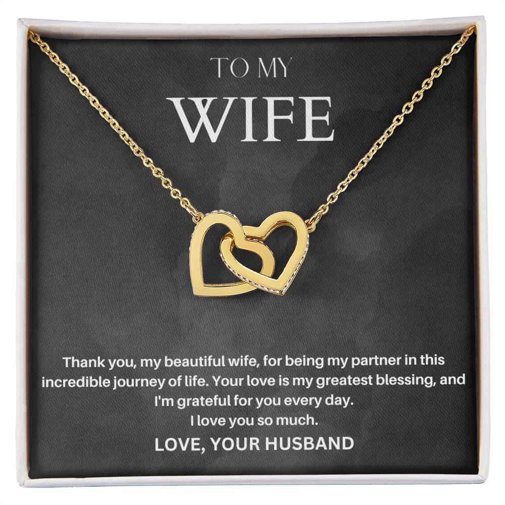 To My Wife | Your Love Is My Greatest Blessing | Love Pendant Necklace