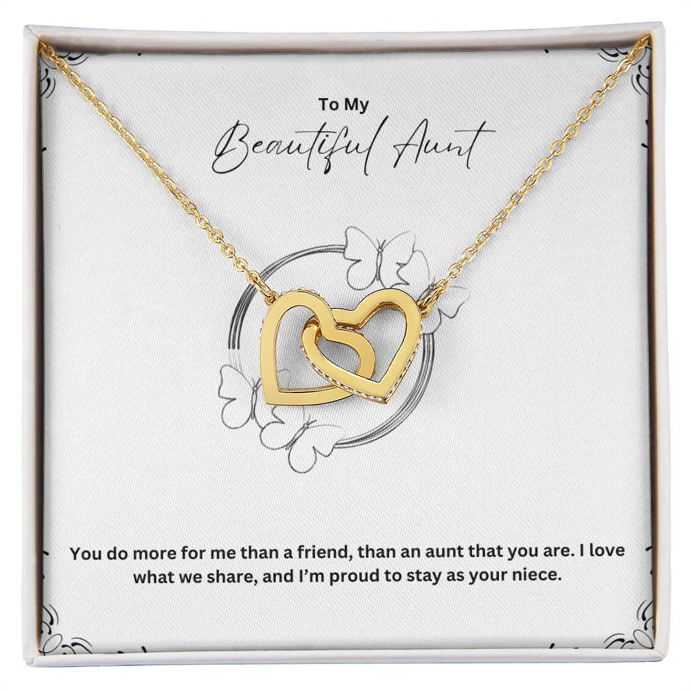 To My Beautiful Aunt | You Do More For Me Than A Friend | Love Pendant Necklace