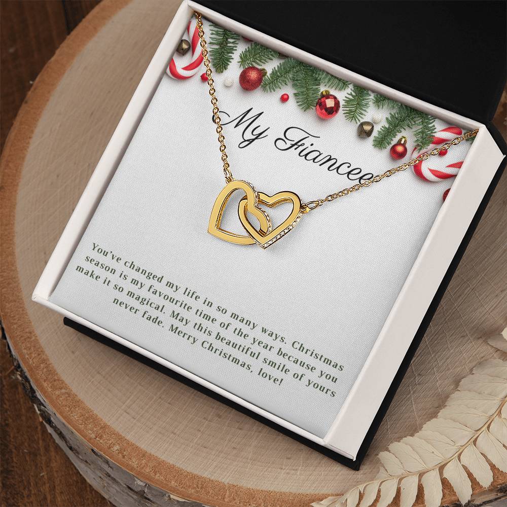My Fiancee | Merry Christmas | Love Pendant Necklace
