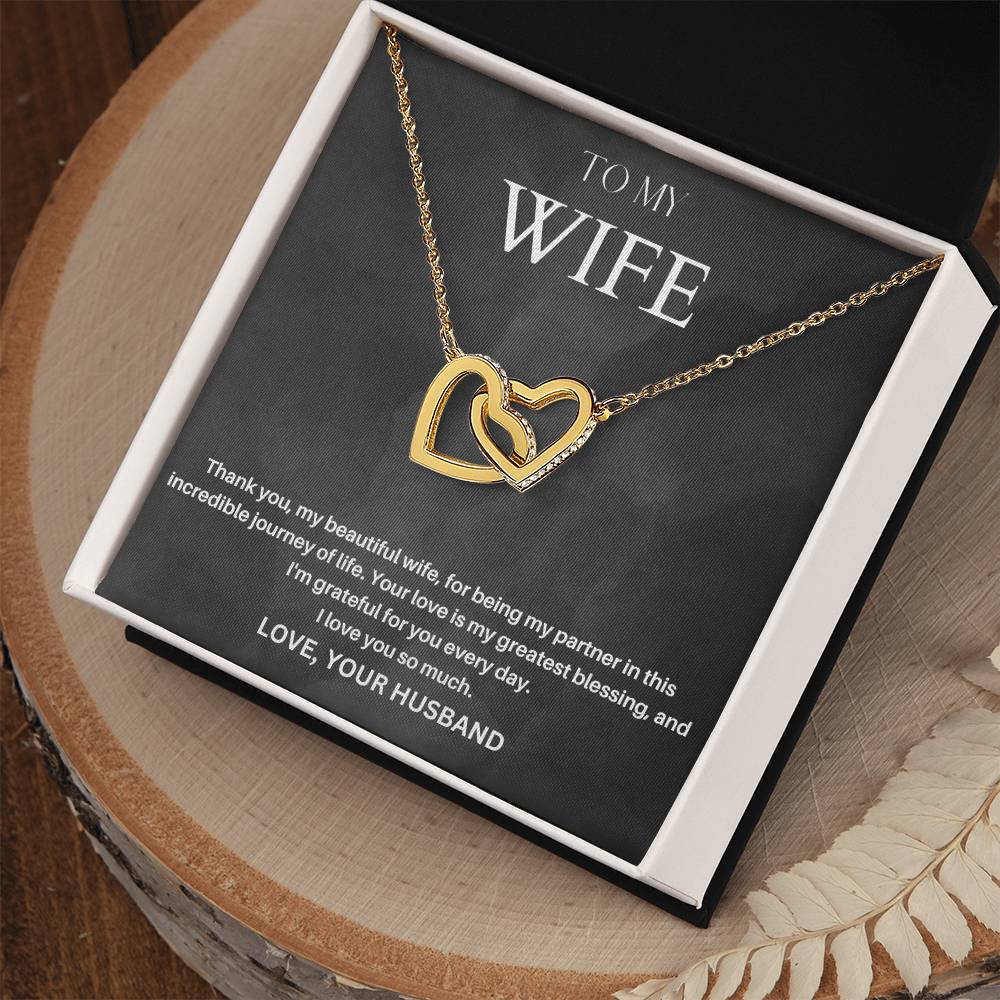 To My Wife | Your Love Is My Greatest Blessing | Love Pendant Necklace