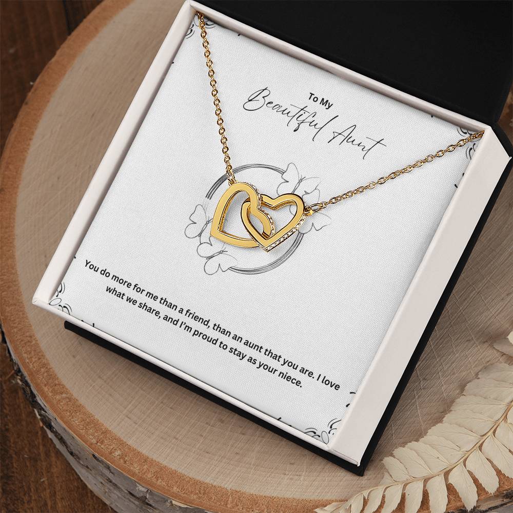 To My Beautiful Aunt | You Do More For Me Than A Friend | Love Pendant Necklace