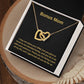 Bonus Mom | I Appreciate All You Do For Us | Heart Pendant Necklace
