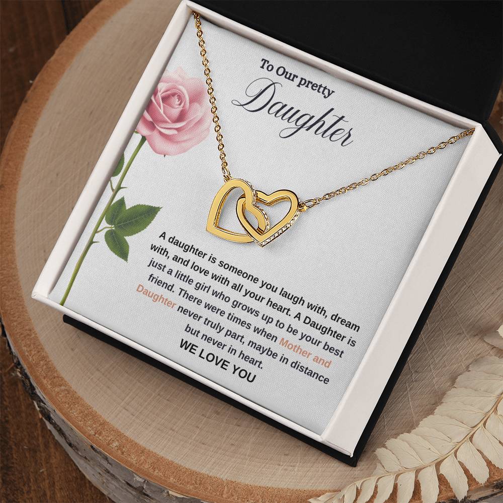 To Our Pretty Daughter | We Love You | Love Pendant Necklace