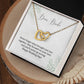 Dear Bride | Stay Focused On Your Love | Heart Pendant Necklace