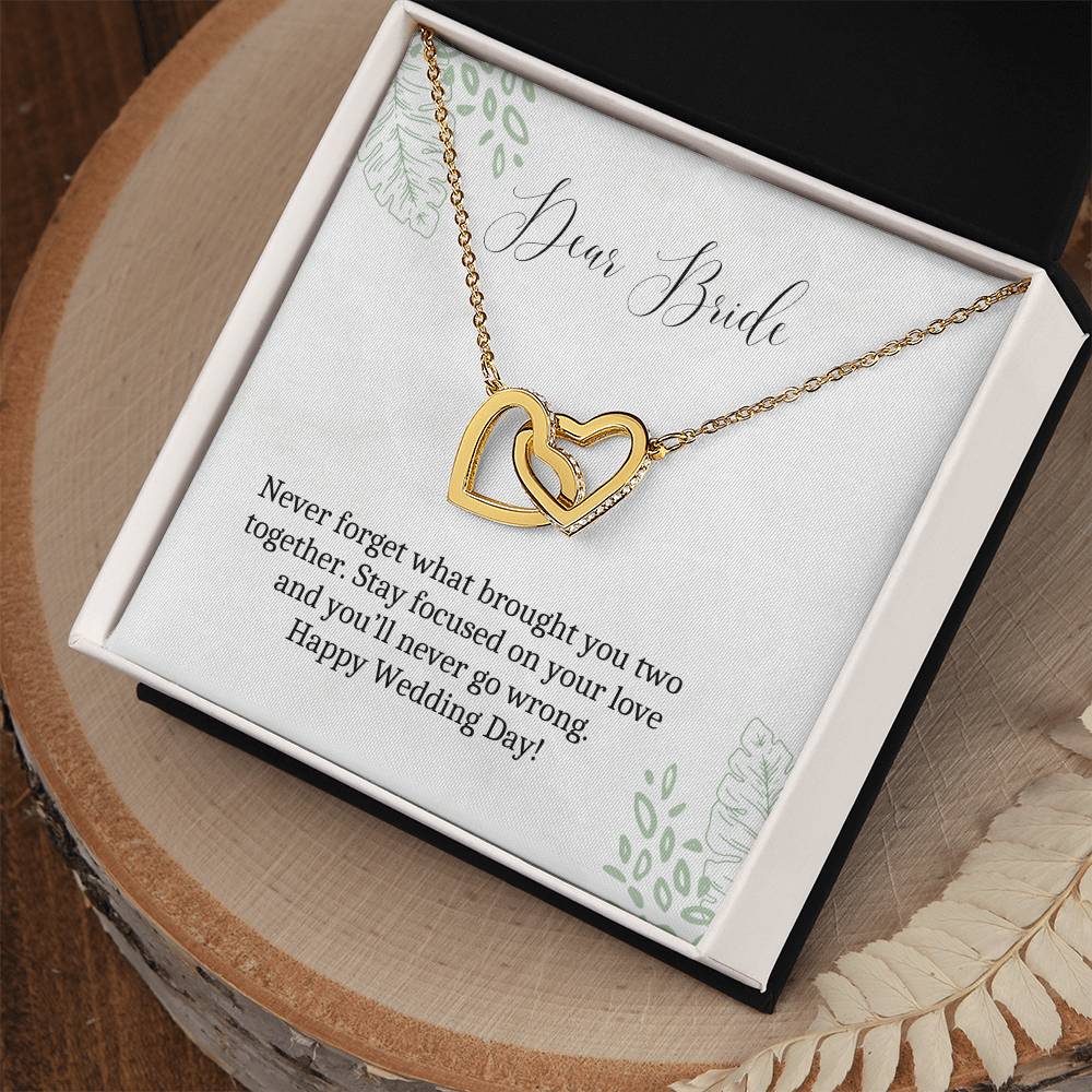 Dear Bride | Stay Focused On Your Love | Heart Pendant Necklace