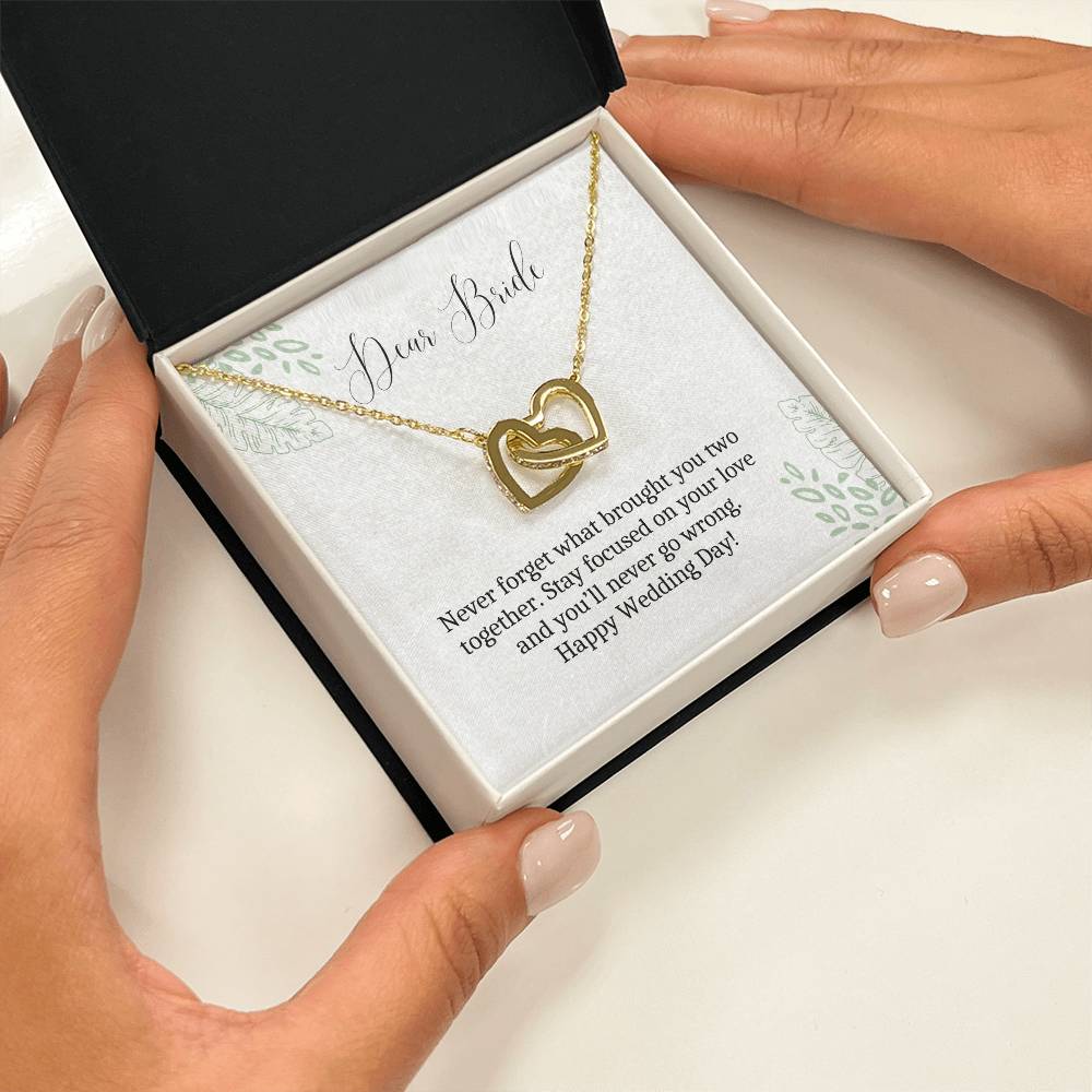 Dear Bride | Stay Focused On Your Love | Heart Pendant Necklace