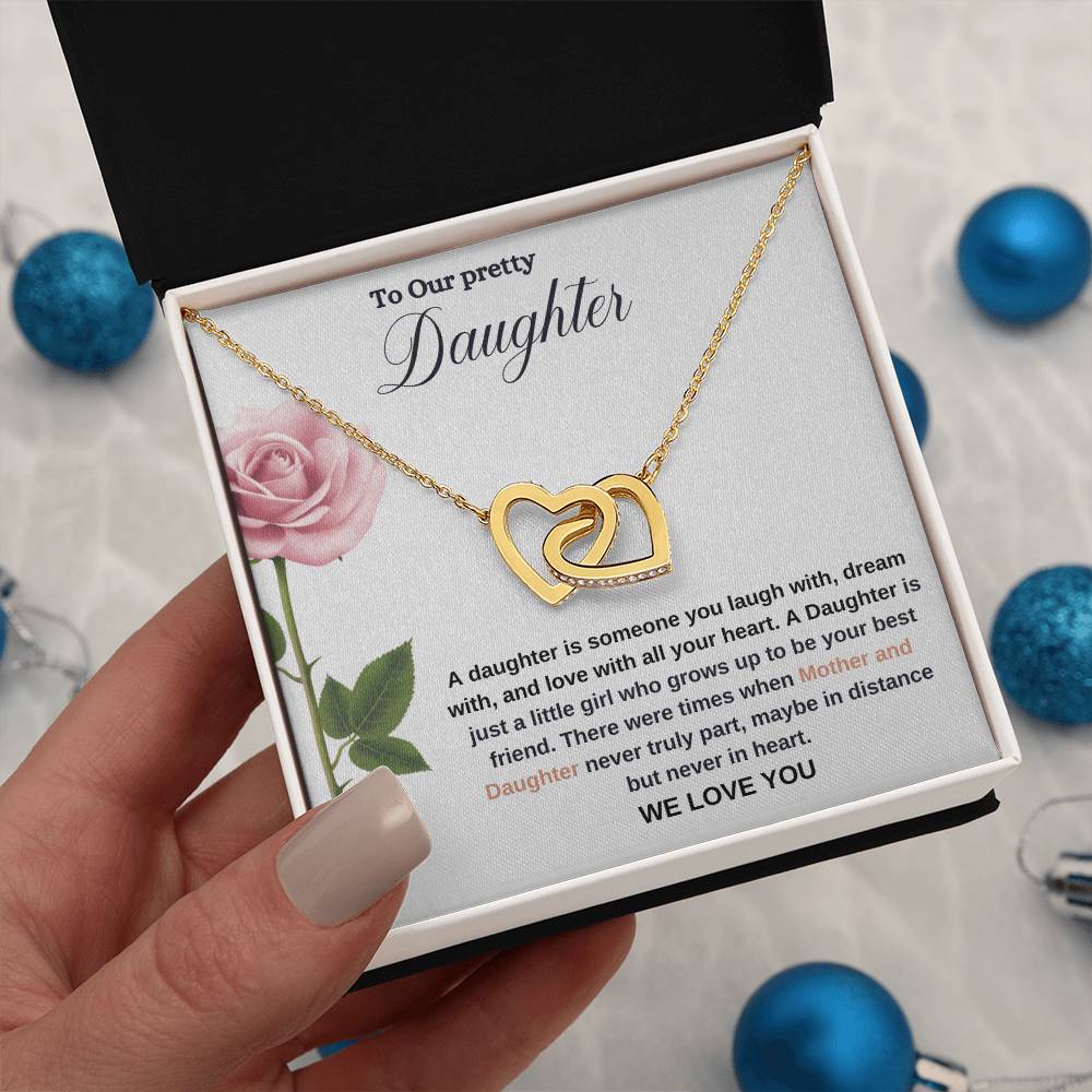To Our Pretty Daughter | We Love You | Love Pendant Necklace