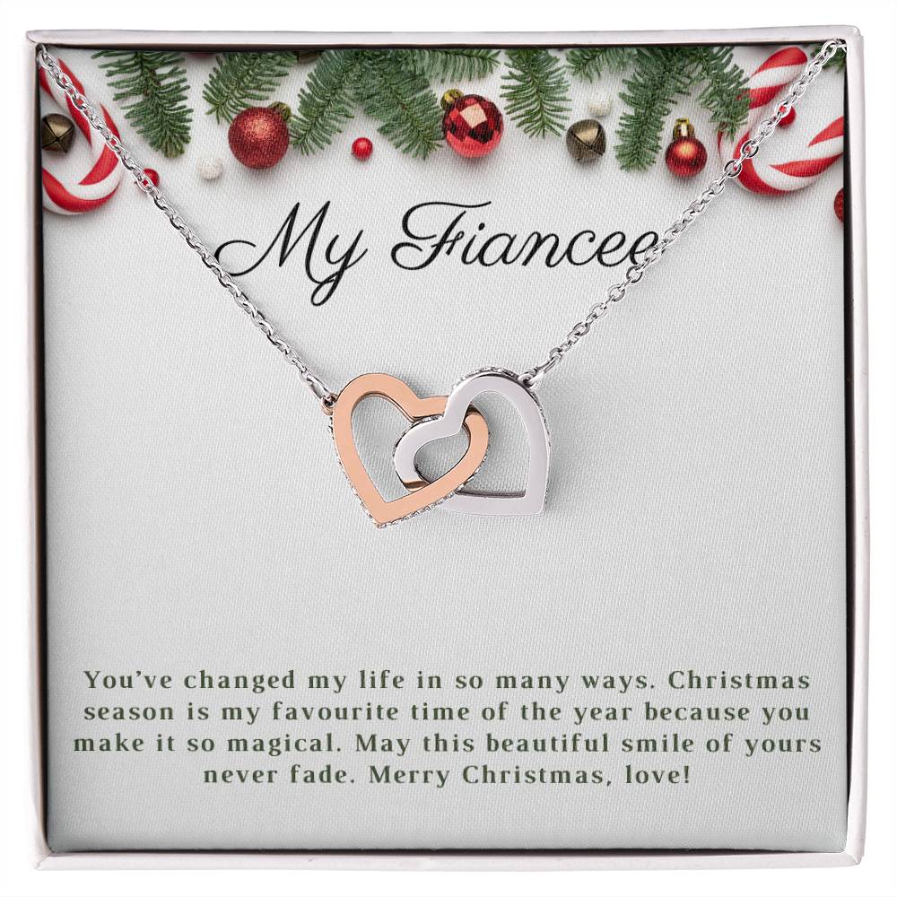 My Fiancee | Merry Christmas | Love Pendant Necklace