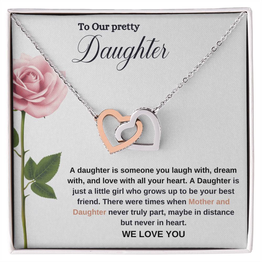 To Our Pretty Daughter | We Love You | Love Pendant Necklace