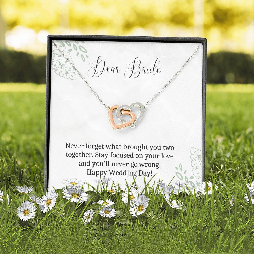 Dear Bride | Stay Focused On Your Love | Heart Pendant Necklace