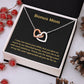 Bonus Mom | I Appreciate All You Do For Us | Heart Pendant Necklace