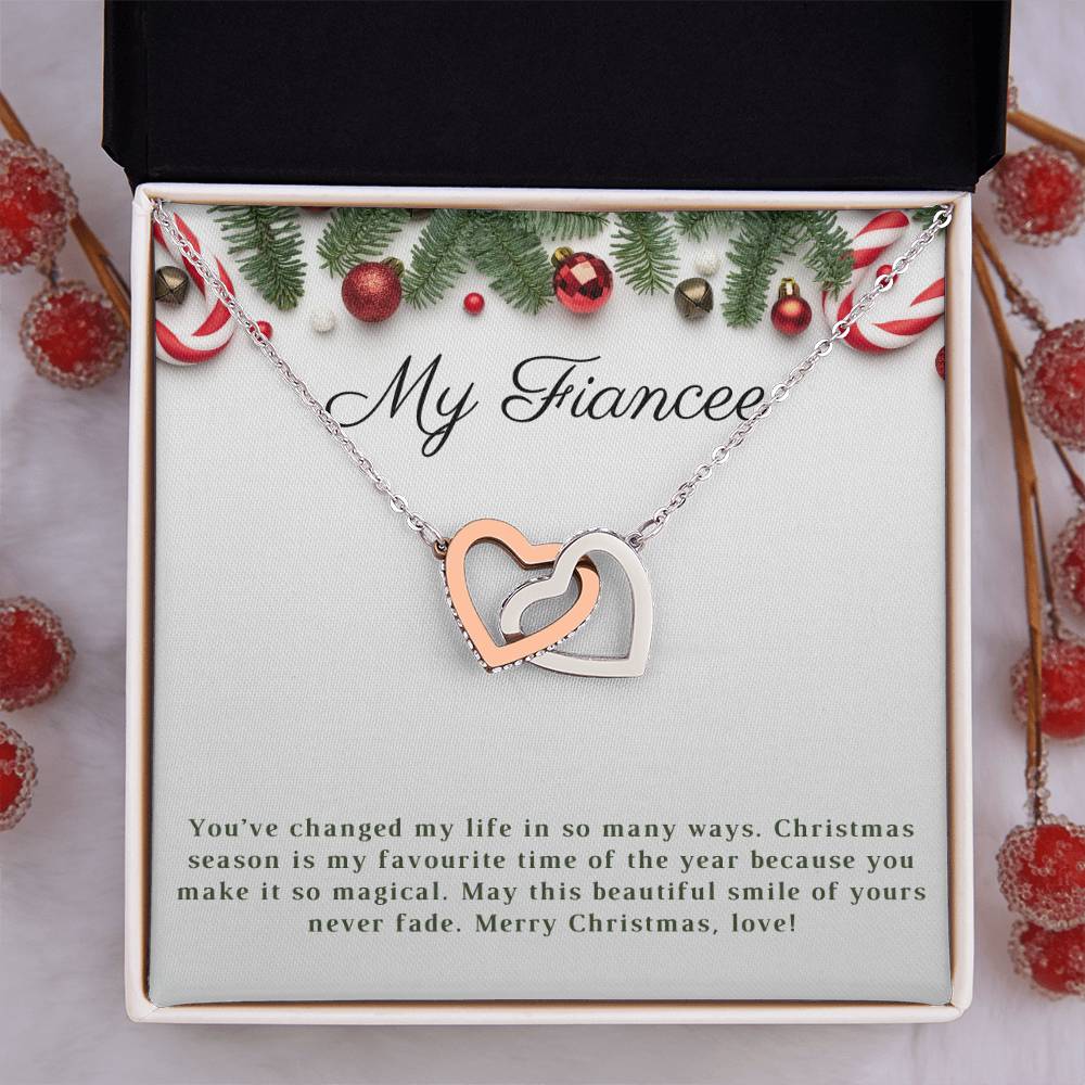 My Fiancee | Merry Christmas | Love Pendant Necklace