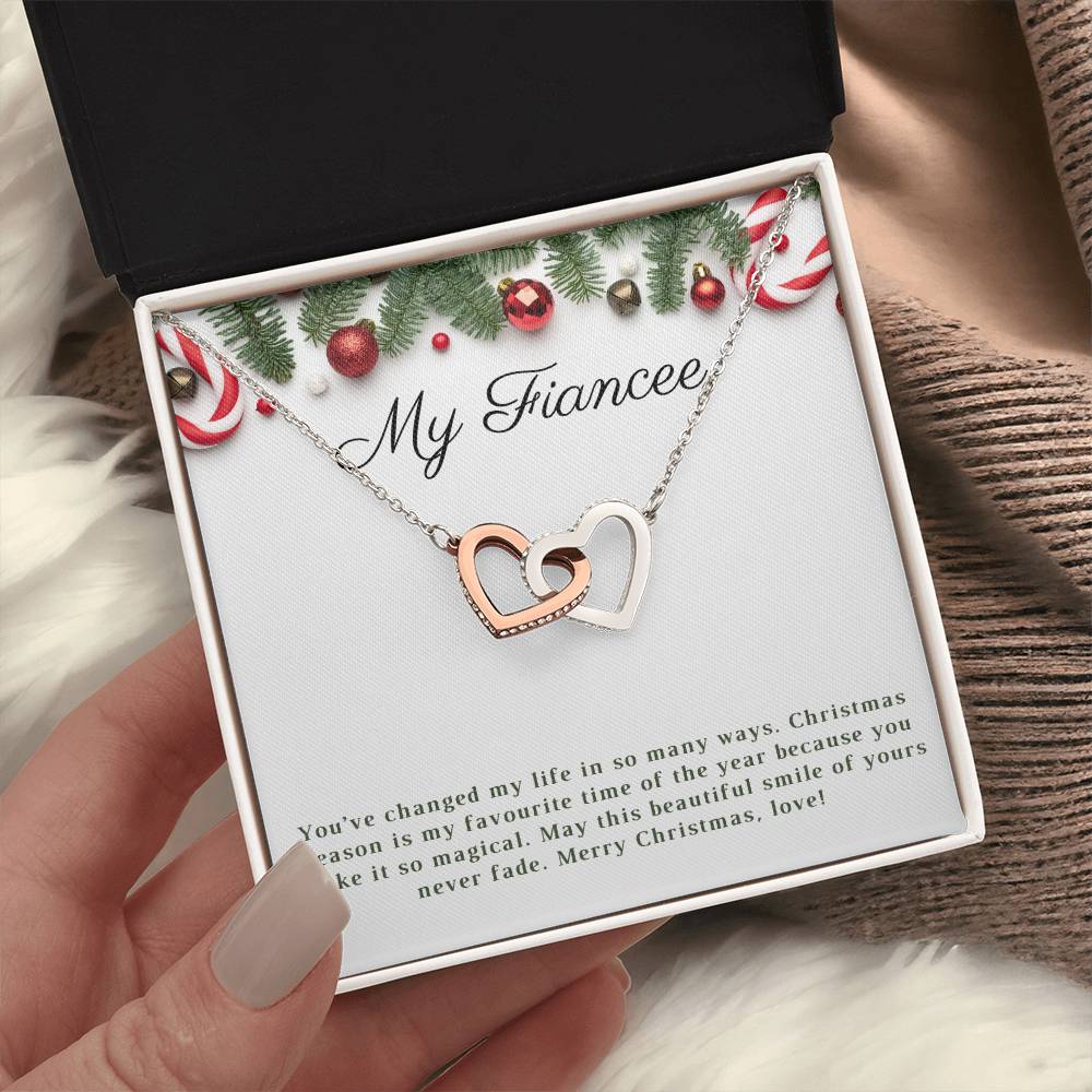 My Fiancee | Merry Christmas | Love Pendant Necklace