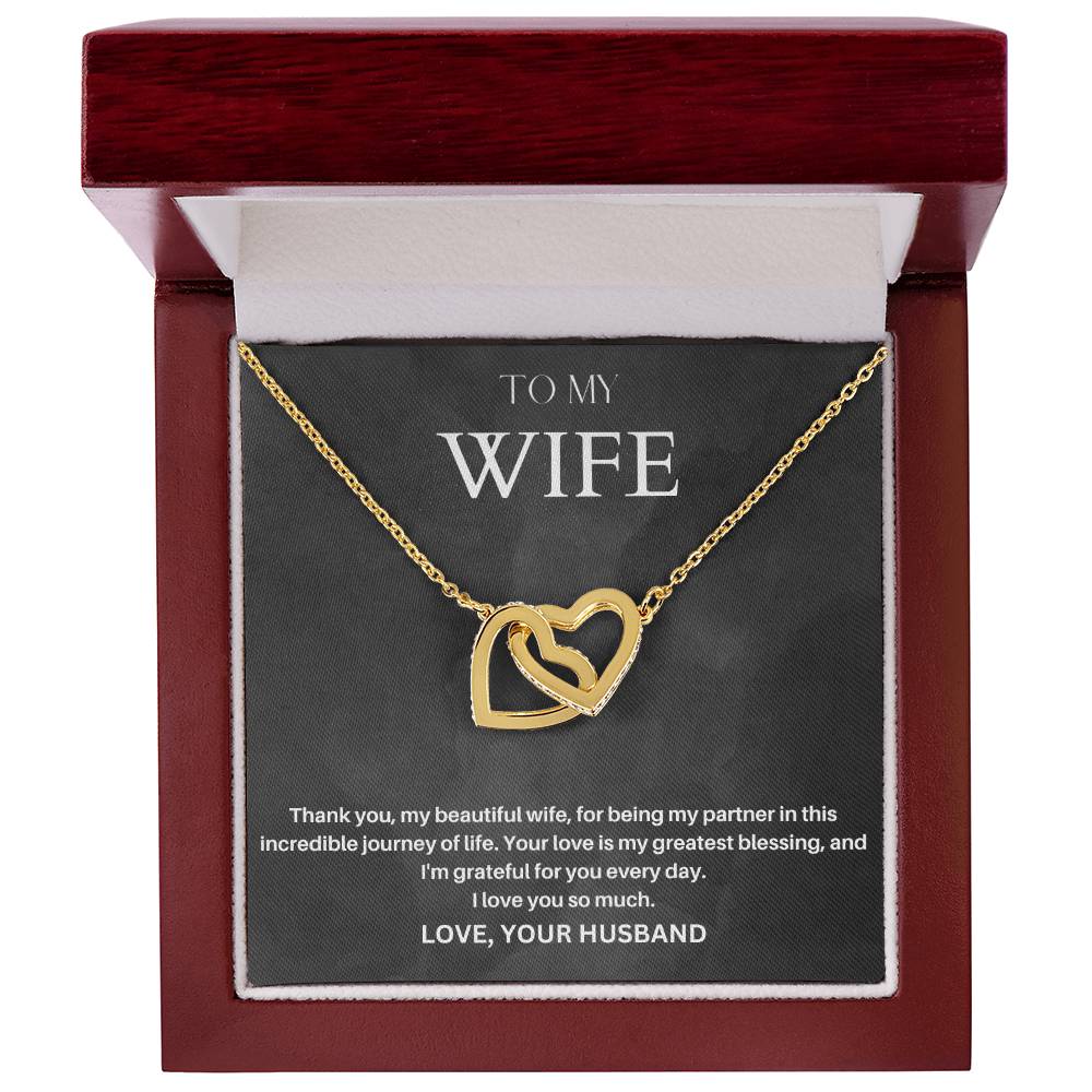 To My Wife | Your Love Is My Greatest Blessing | Love Pendant Necklace