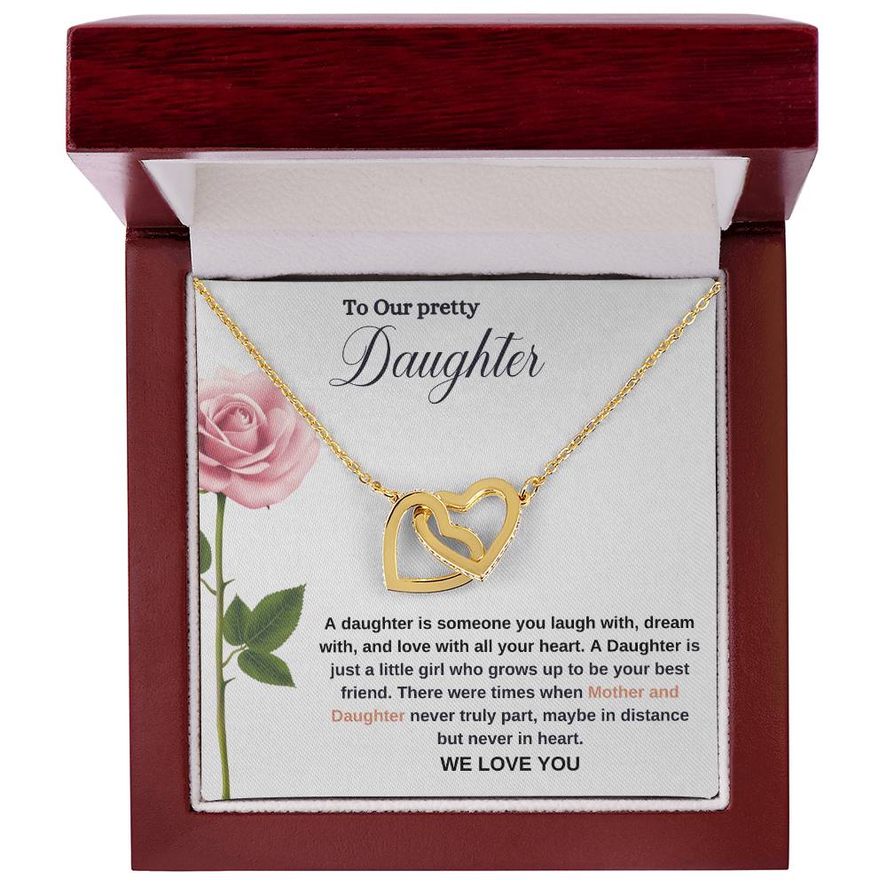 To Our Pretty Daughter | We Love You | Love Pendant Necklace