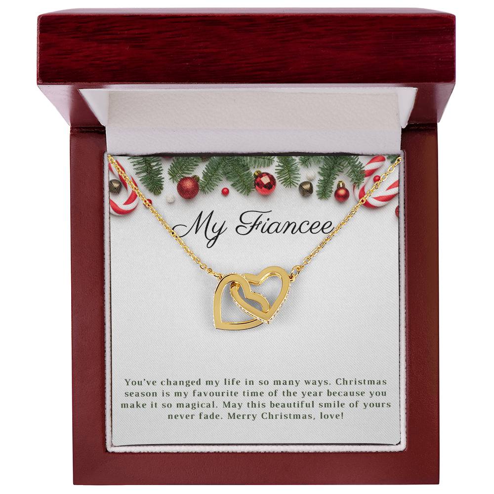 My Fiancee | Merry Christmas | Love Pendant Necklace