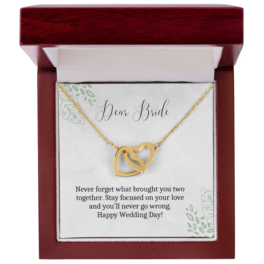 Dear Bride | Stay Focused On Your Love | Heart Pendant Necklace