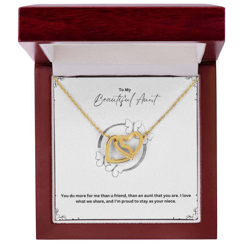 To My Beautiful Aunt | You Do More For Me Than A Friend | Love Pendant Necklace