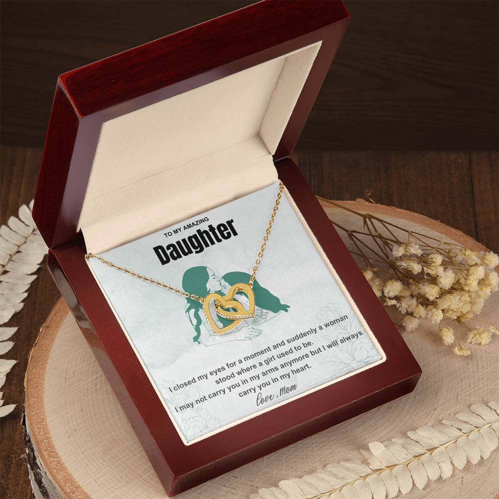 To My Amazing Daughter | I Will Always Carry You In My Heart | Pendant Necklace