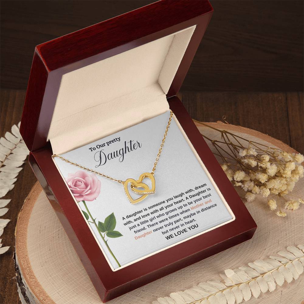 To Our Pretty Daughter | We Love You | Love Pendant Necklace