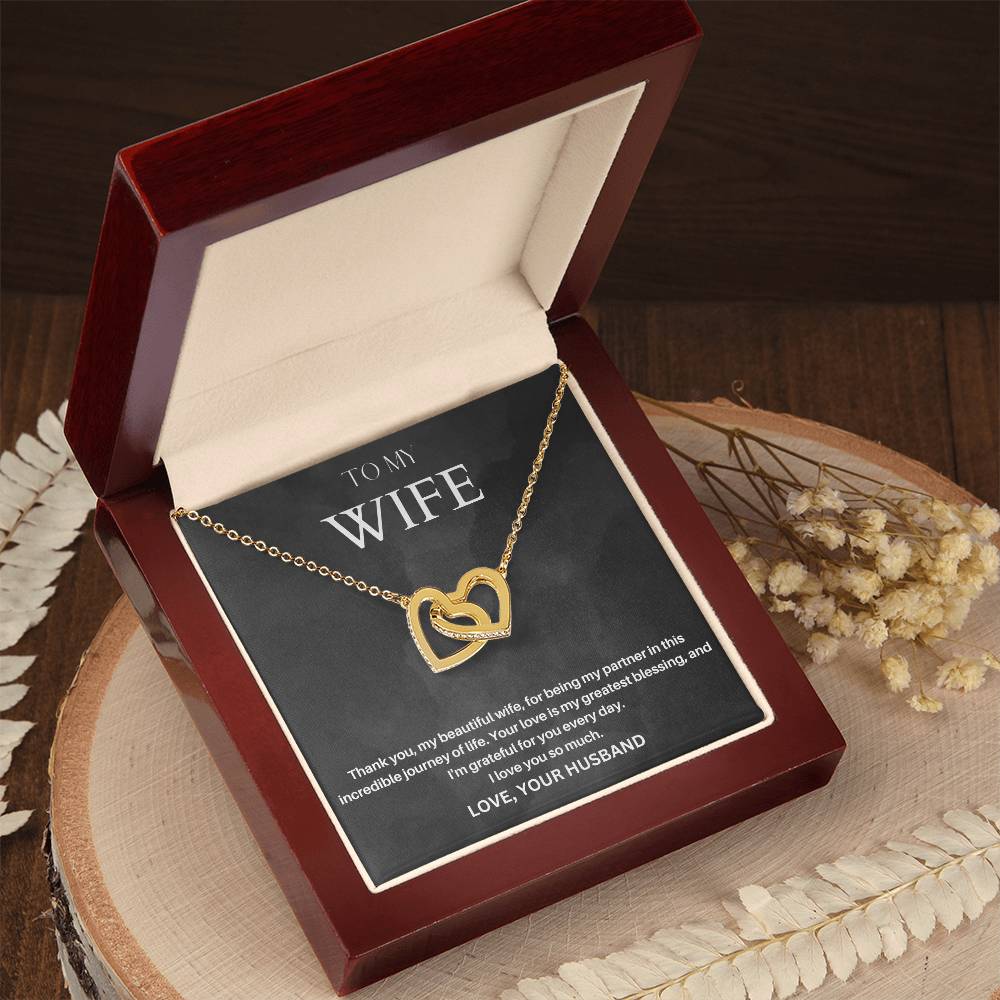 To My Wife | Your Love Is My Greatest Blessing | Love Pendant Necklace
