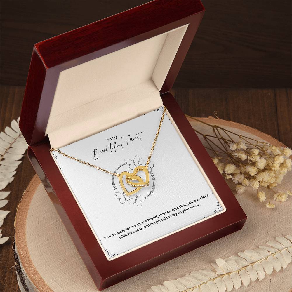 To My Beautiful Aunt | You Do More For Me Than A Friend | Love Pendant Necklace