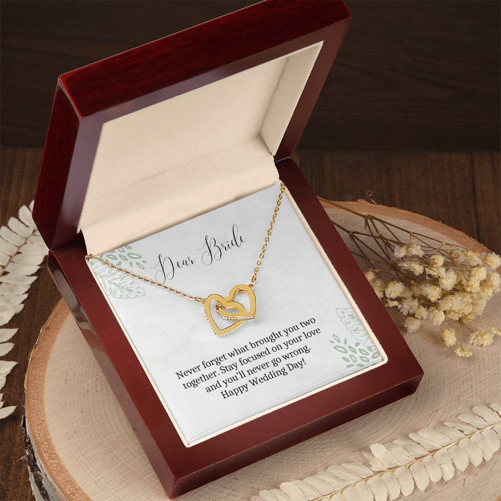 Dear Bride | Stay Focused On Your Love | Heart Pendant Necklace