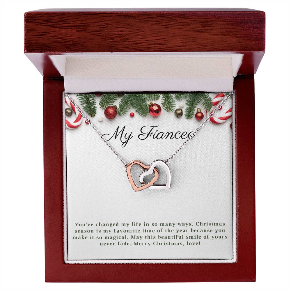 My Fiancee | Merry Christmas | Love Pendant Necklace