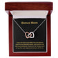 Bonus Mom | I Appreciate All You Do For Us | Heart Pendant Necklace