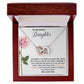 To Our Pretty Daughter | We Love You | Love Pendant Necklace