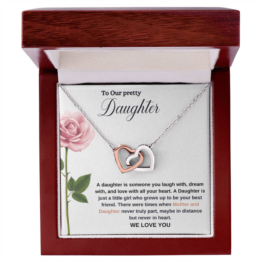 To Our Pretty Daughter | We Love You | Love Pendant Necklace
