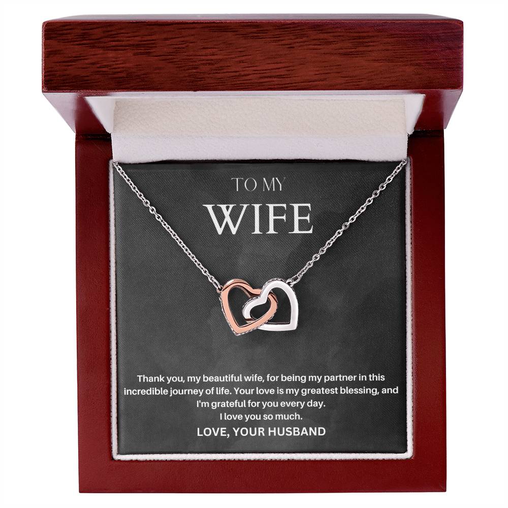 To My Wife | Your Love Is My Greatest Blessing | Love Pendant Necklace