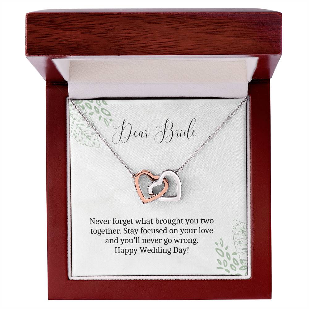 Dear Bride | Stay Focused On Your Love | Heart Pendant Necklace