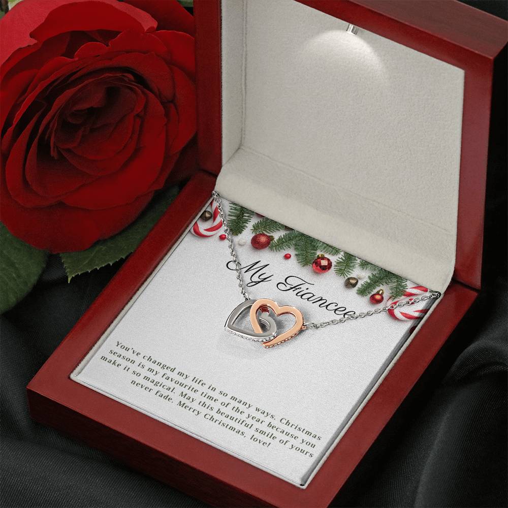 My Fiancee | Merry Christmas | Love Pendant Necklace