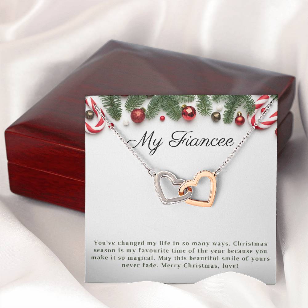 My Fiancee | Merry Christmas | Love Pendant Necklace