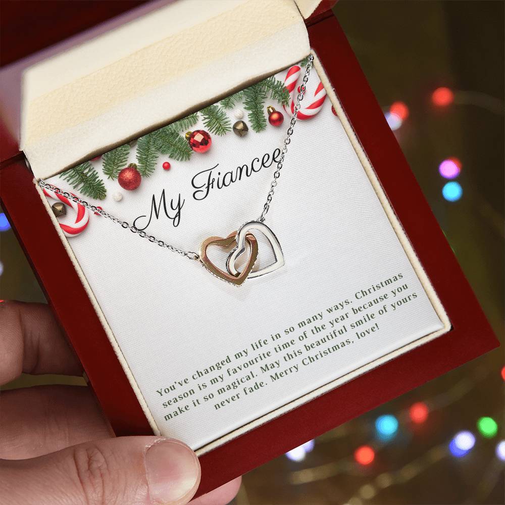 My Fiancee | Merry Christmas | Love Pendant Necklace