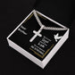 Dear Brother | Stand Firm In Faith | Cuban Cross Necklace