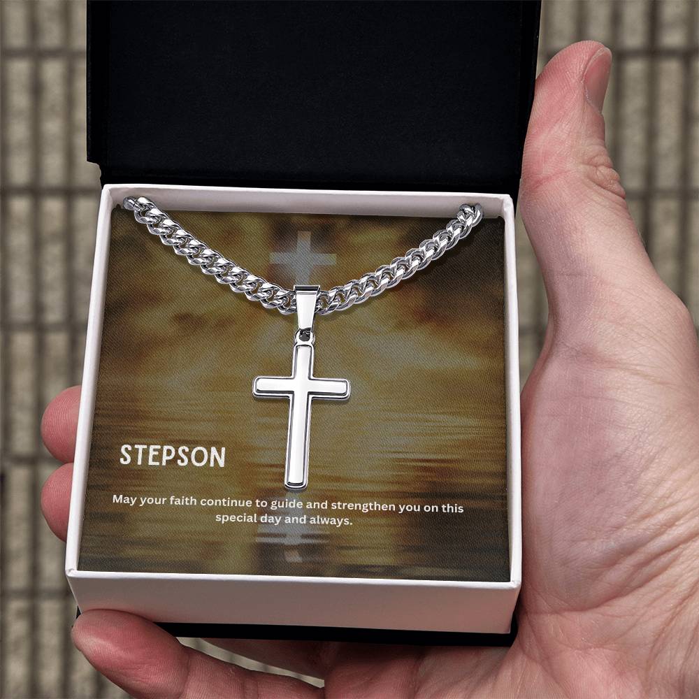 Dear Stepson | Faith Cross Necklace