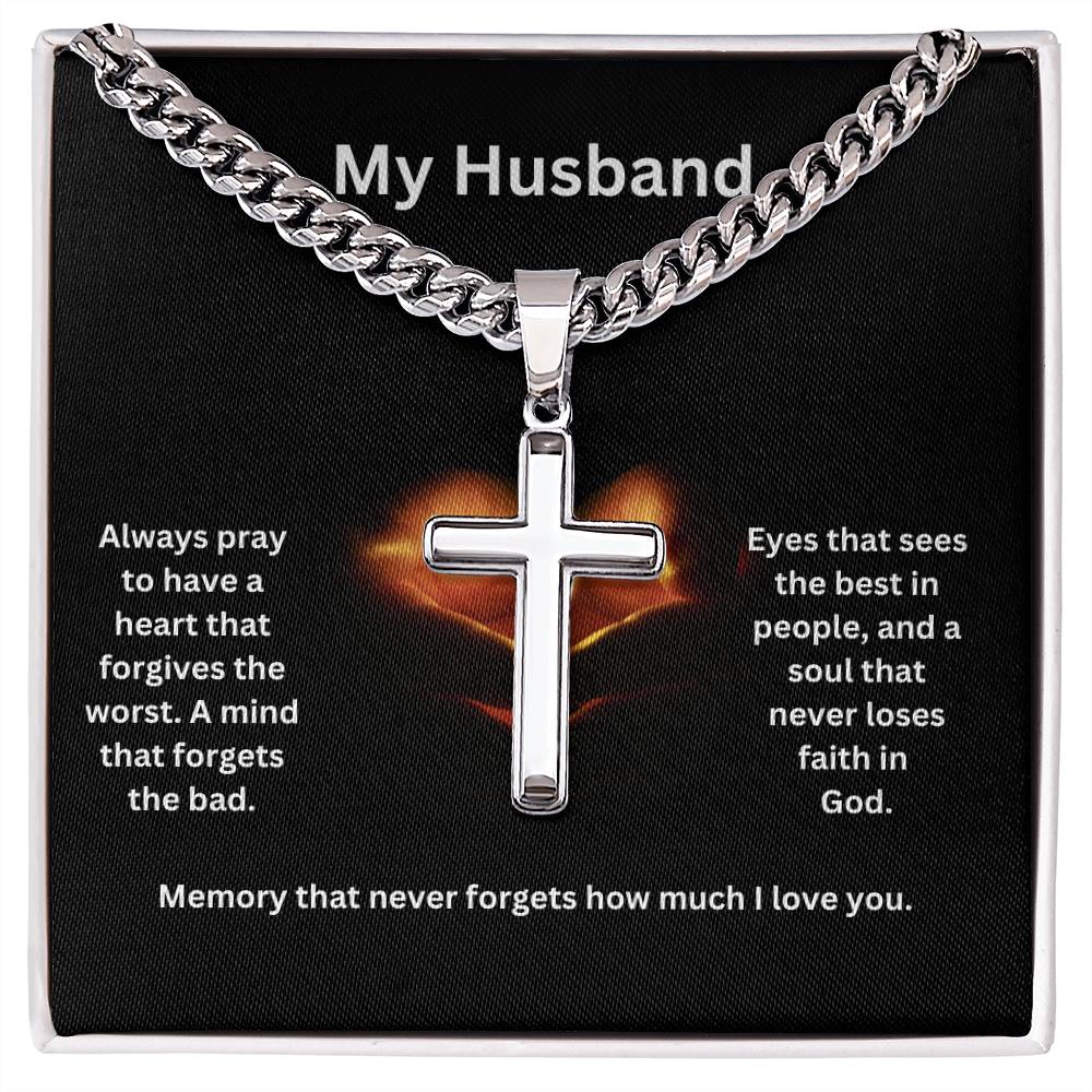My Husband | Always Pray To Have A Heart That Forgives The Worst | Faith Necklace