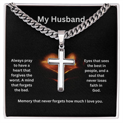 My Husband | Always Pray To Have A Heart That Forgives The Worst | Faith Necklace